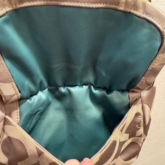 Coach Kristin Signature Op Art Sateen Hobo Shoulder Bag Y2K Aesthetic - Picture 11 of 16